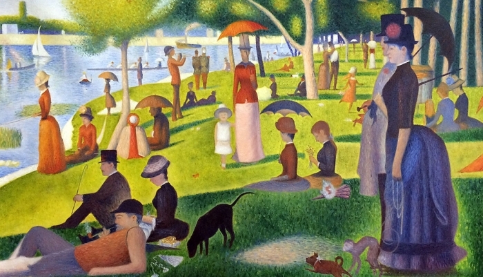 an afternoon on the island of la grande jatte